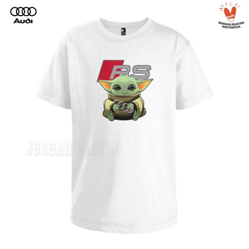 Tshirt Baju Kaos Audi Baby Yoda Hug