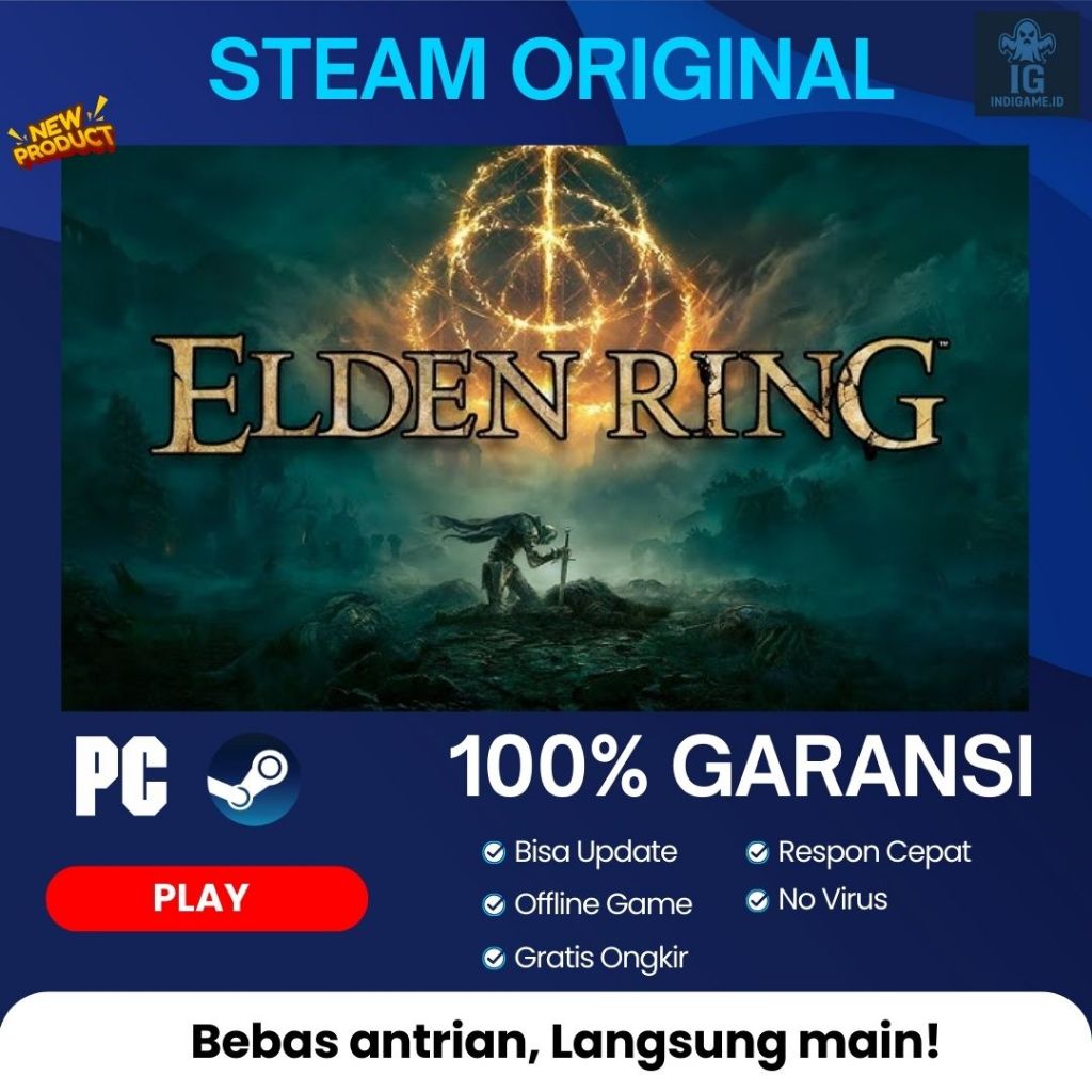 Elden Ring Full DLC Game PC Steam Original
