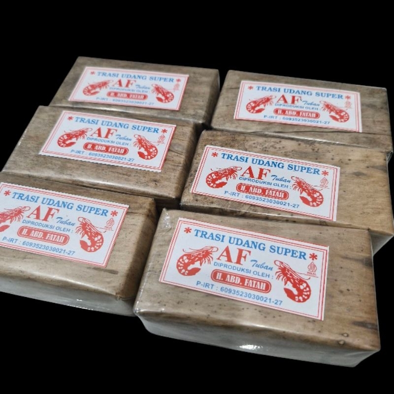 

Trasi Udang Super Bungkus Motif Daun Pisang 250gr