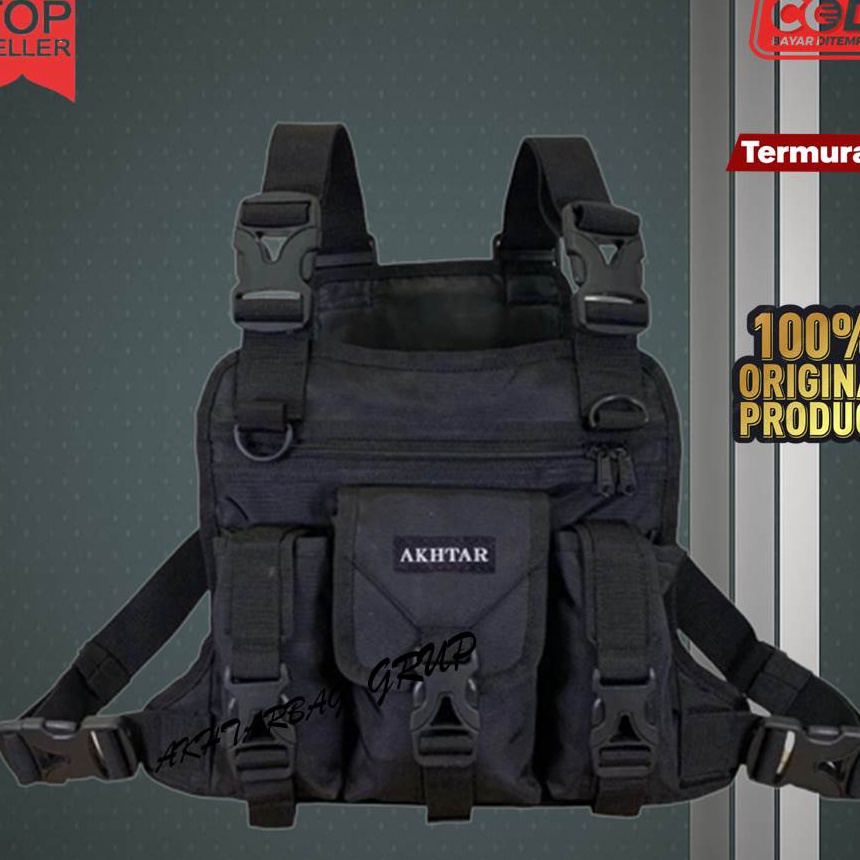 TAS DADA ROMPI TACTICAL ARMY HITAM POLICE ORIGINAL PRIA TERBARU
