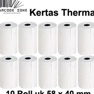 

Kertas Struk Thermal Paper POS Mobile Printer EDC VSC 58x4mm 13