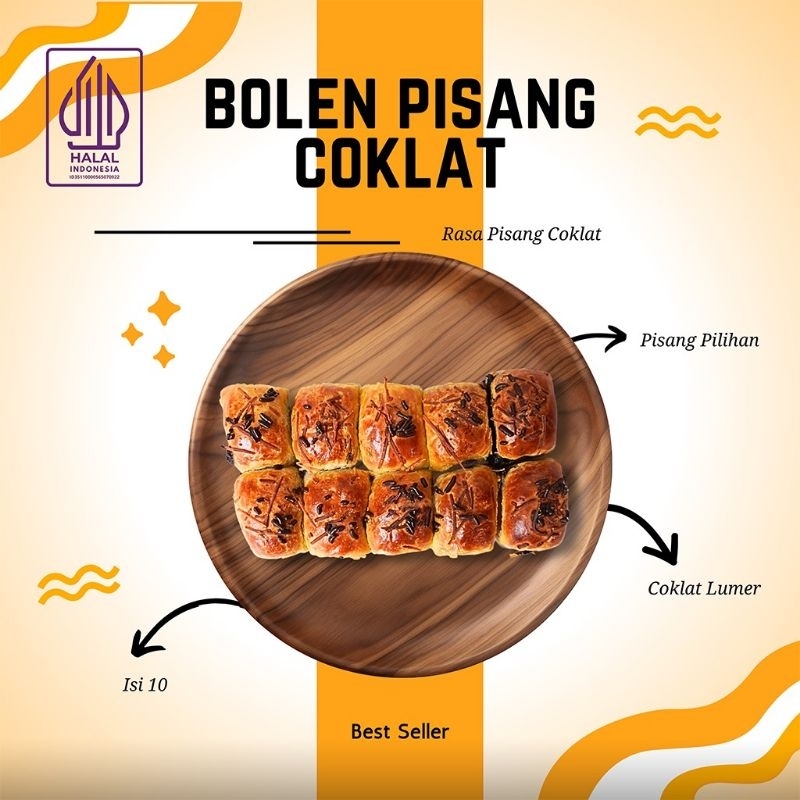 

Bolen pisang coklat keju