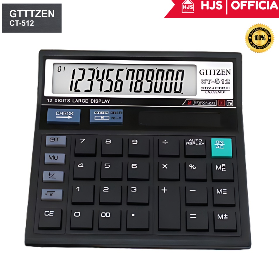 

Bisa Cod HJS Kalkulator GTTTZEN CT512 12 Digit Calculator Check Dual 2 Power