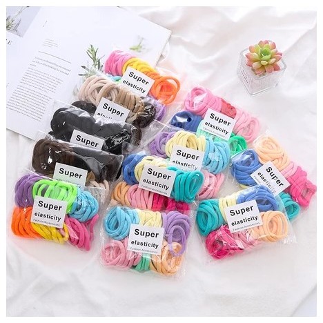50PCS IKAT RAMBUT DONAT TOWEL RING / KUNCIR RAMBUT DONAT BESAR | BJB Aksesoris