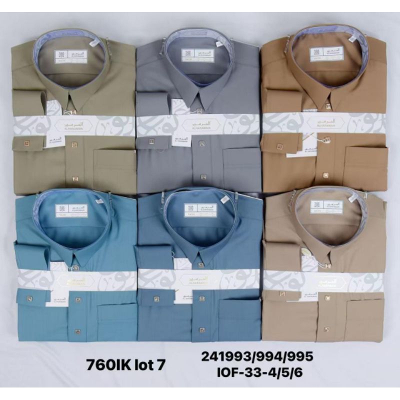 GAMIS JUBAH PRIS AL HARAMAIN WOLL PREMIUM KERAH KEMEJA LENGAN PANJANG