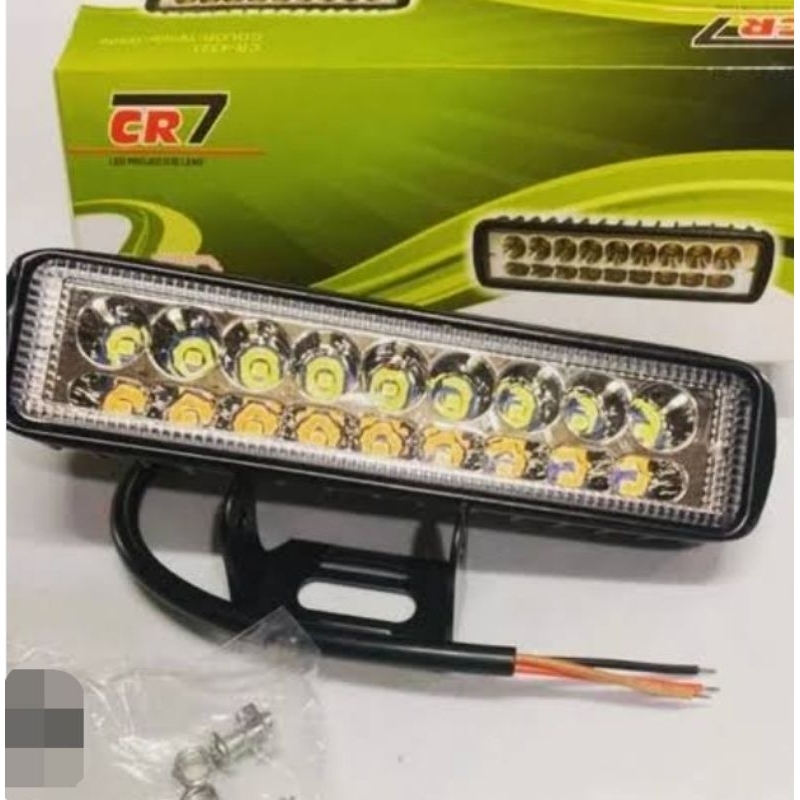 Lampu tembak / lampu sorot 18 mata putih kuning CR-4321 DC