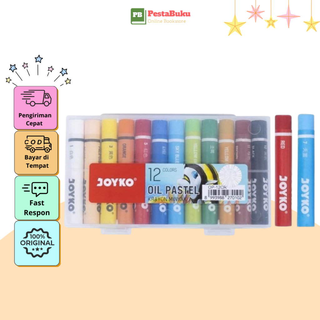 

Krayon Mini Joyko 12 Warna - Joyko Mini - Eselon Mini