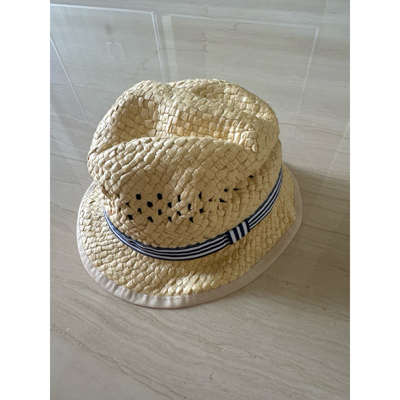 preloved topi H&M pantai anak hat kids Topi Fedora Jerami anak topi fashion x topi pantai size 12-18