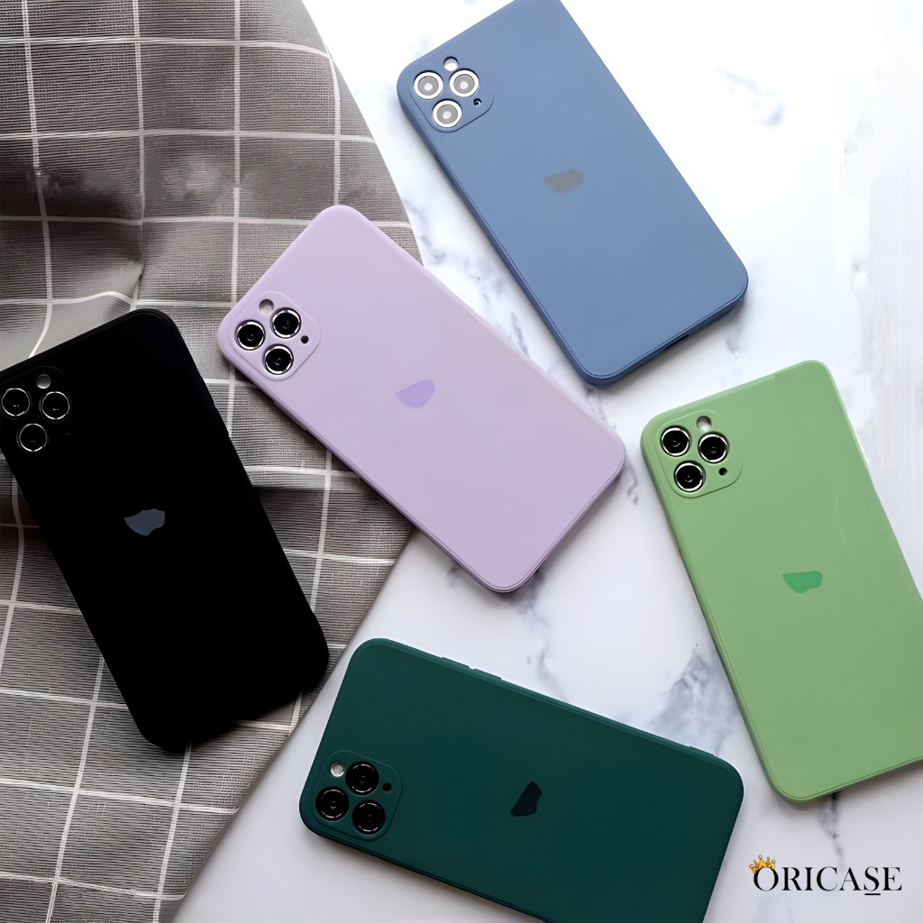 TH267 Case For Iphone 7 8 7+ 8+ X XS XR 11 12 Pro Max Square Edge Softcase Casing Hp TH267