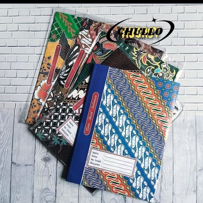 

Sampul Buku Tulis Batik Uk kwarto buku biasa (isi 20 lembar)