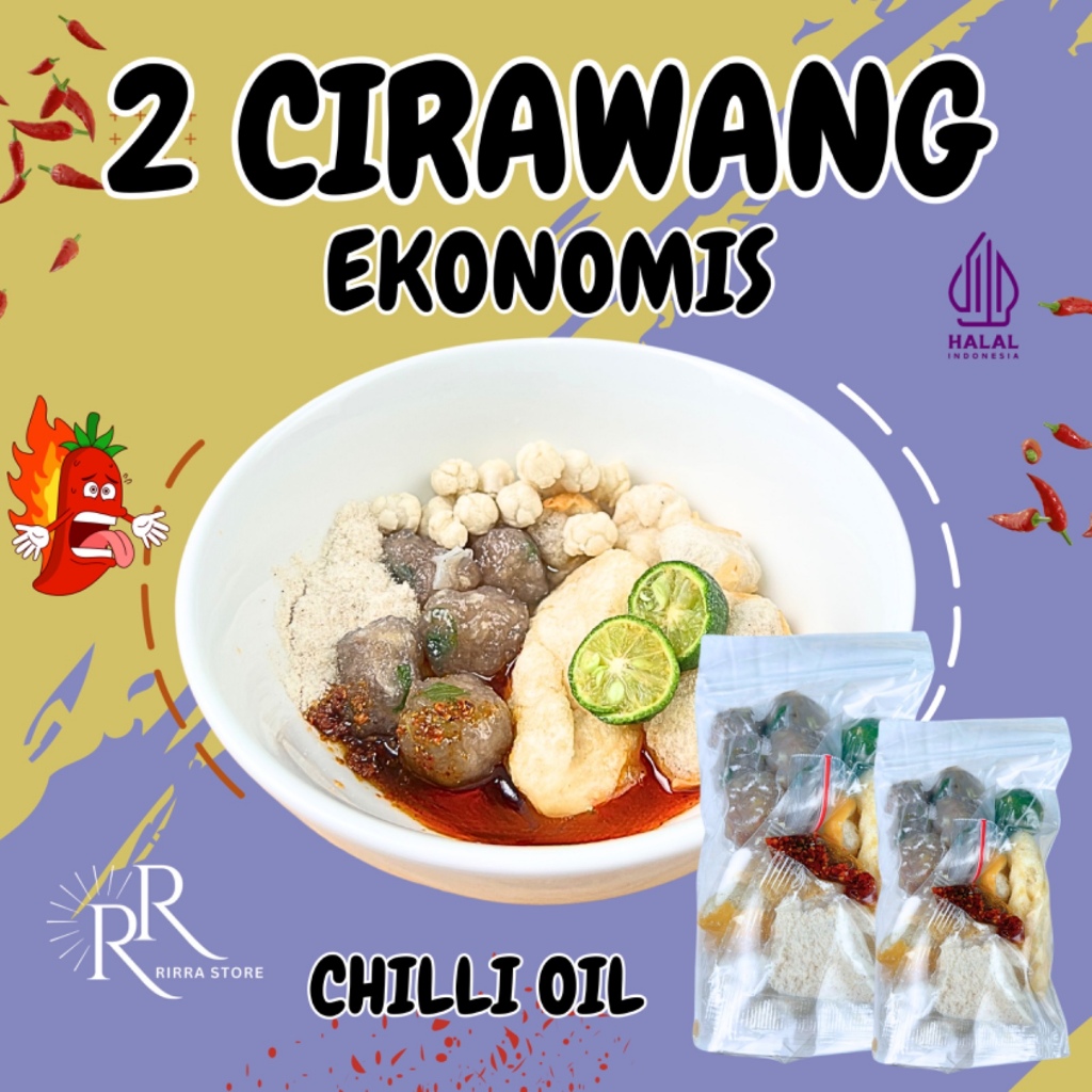 

[CIRAWANG EKO CHILLI OIL] 2 BKS BASO CIRAWANG EKONOMIS CHILLI OIL