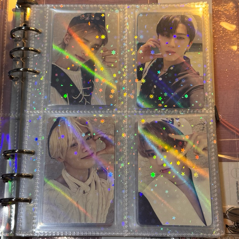 pc stray kids maxident withmuu hyunjin changbin han i.n ayen skz photocard hologram holo