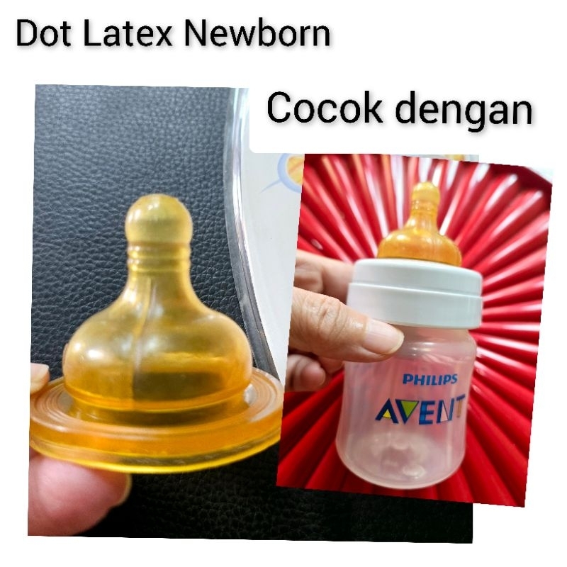 Dot Newborn Lembut Latex Wideneck Chicco Newborn Baby Nipple seperti NUK Latex Super Lembut