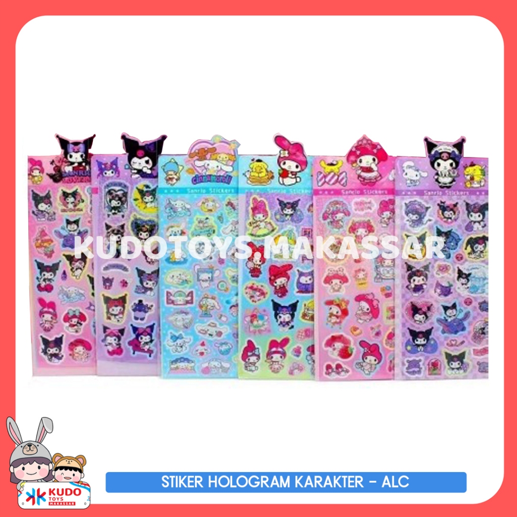 

STICKER ANEKA KARAKTER LUCU HOLOGRAM - ALC