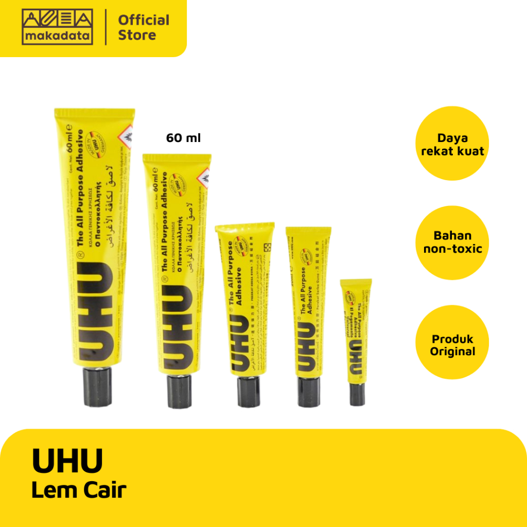 

GLUE / PEREKAT / LEM CAIR UHU 60 ML MURAH