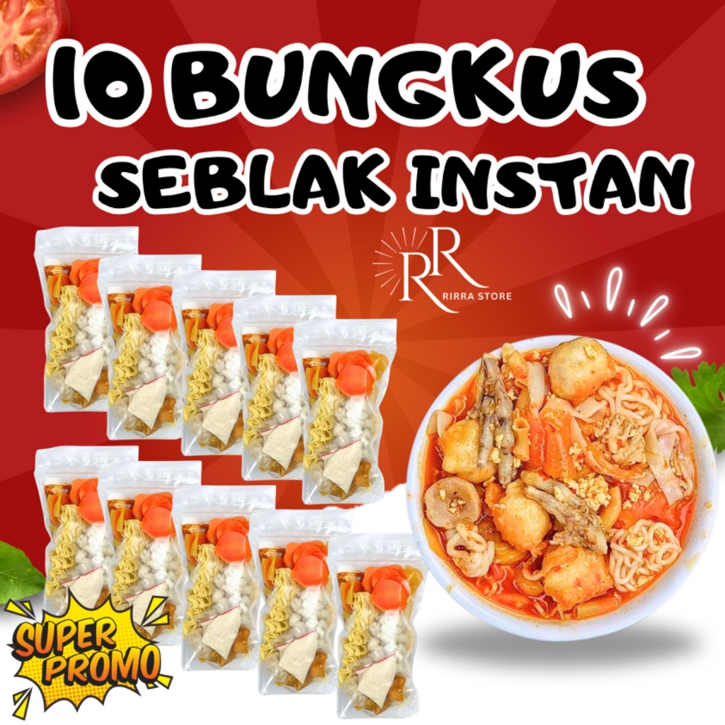

PAKET RAME 10 PCS SEBLAK MIE MAKANAN INSTAN