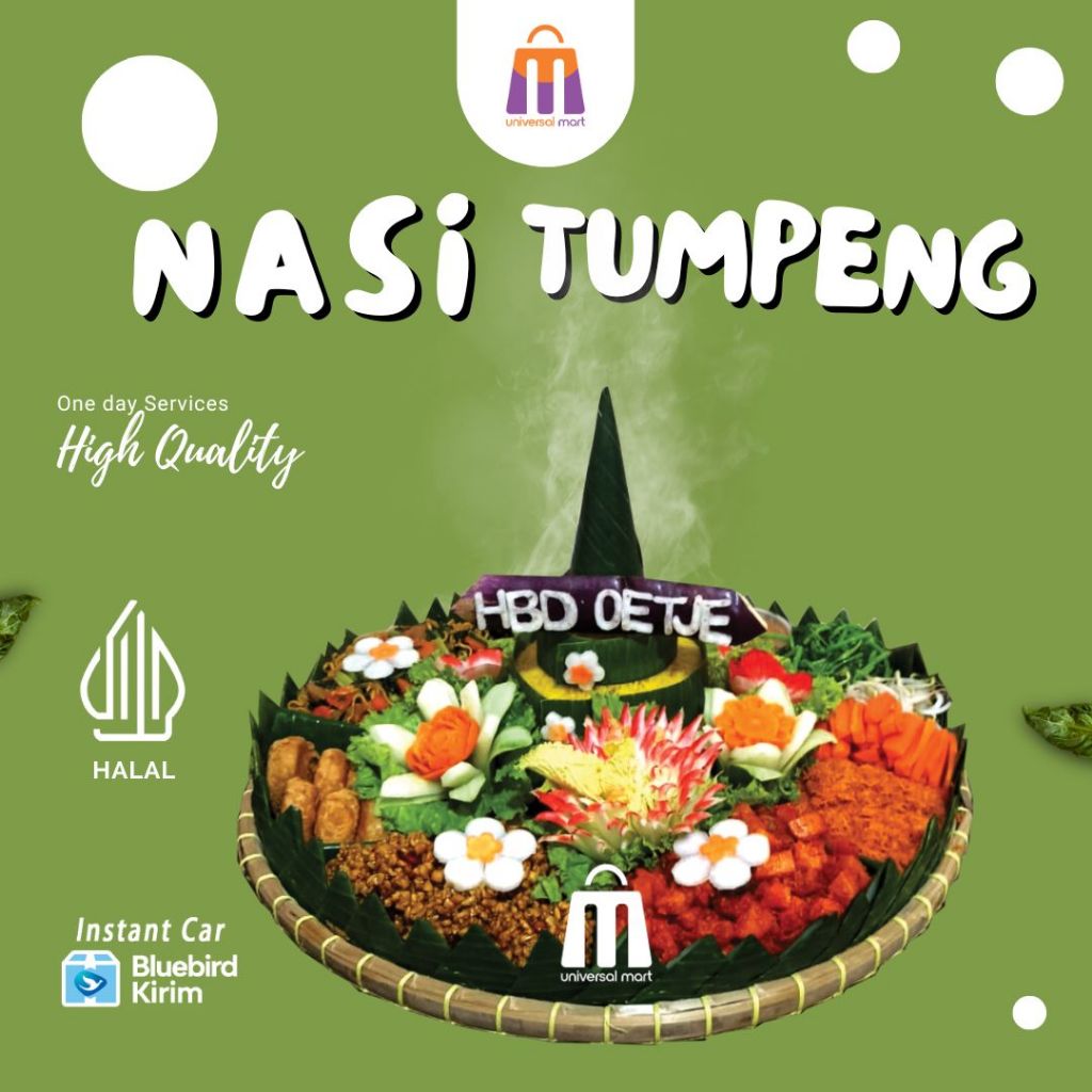 

TUMPENG NASI KUNING UNTUK 5/10/15/20/25/30 ORANG MENU BERVARIASI