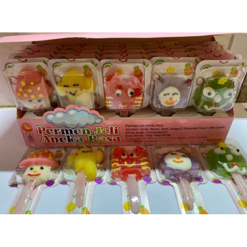 

lolipop gummy jumbo isi 30pcs (motif rondom)
