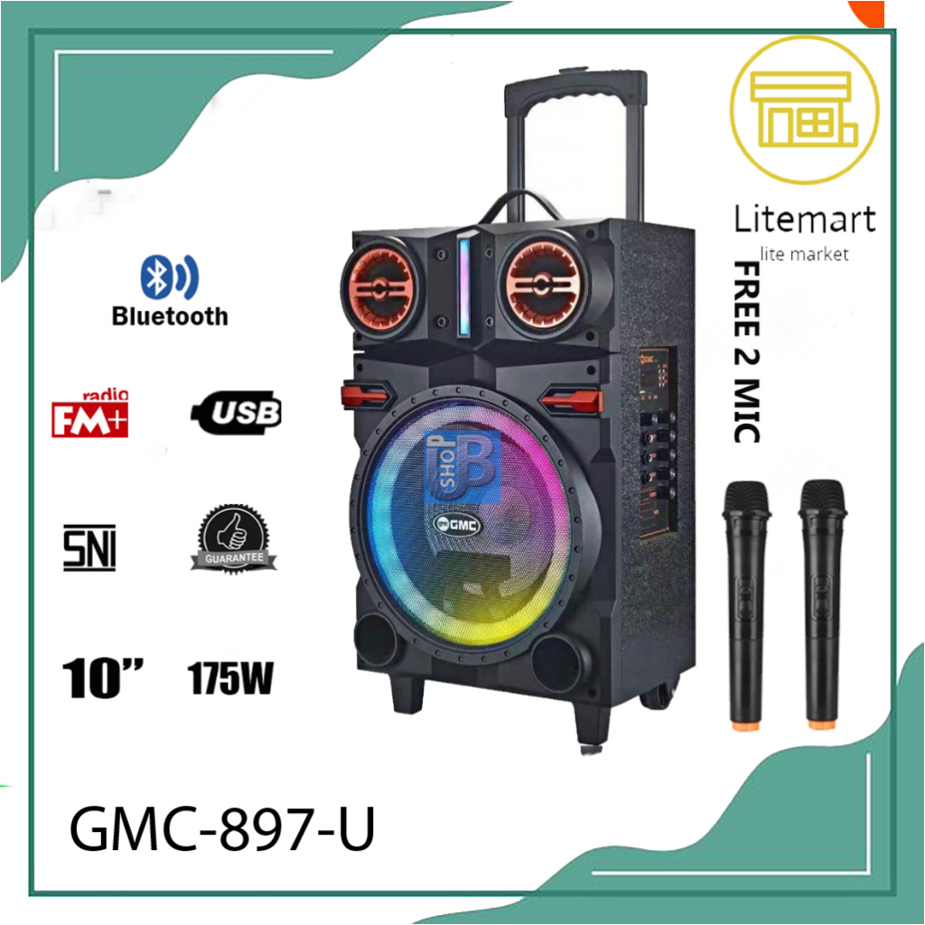 GMC SPEAKER PORTABLE 10" GMC-897 U