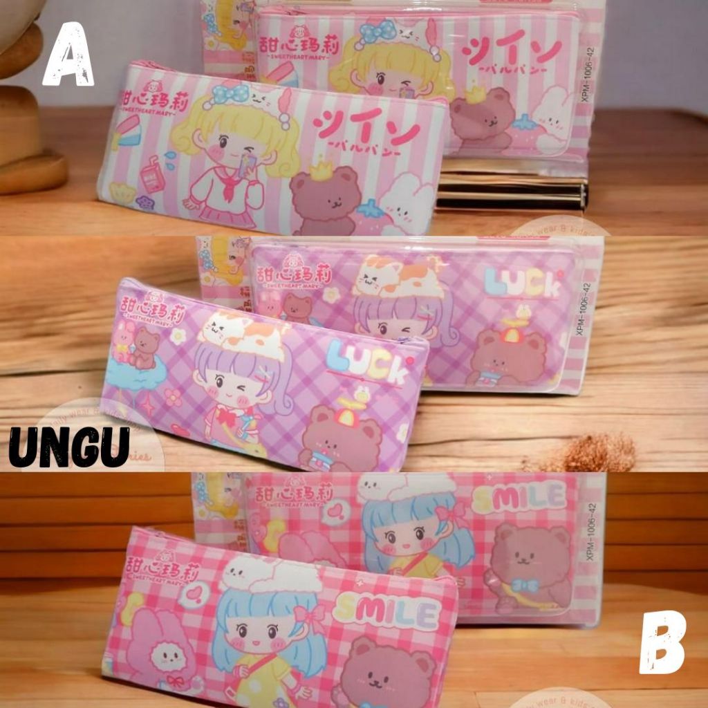 

Kotak Pensil / Tempat pensil / pensil bag Adidas / pensil bag Ocean Star / Happy Friends / Animal