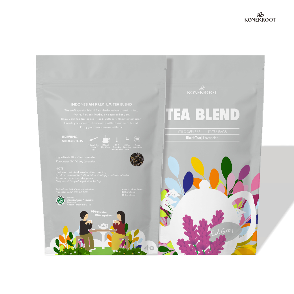 

Tea Blend Earl Grey 30gr – Black Tea & Lavender untuk Relaksasi Alami & Tingkatkan Fokus