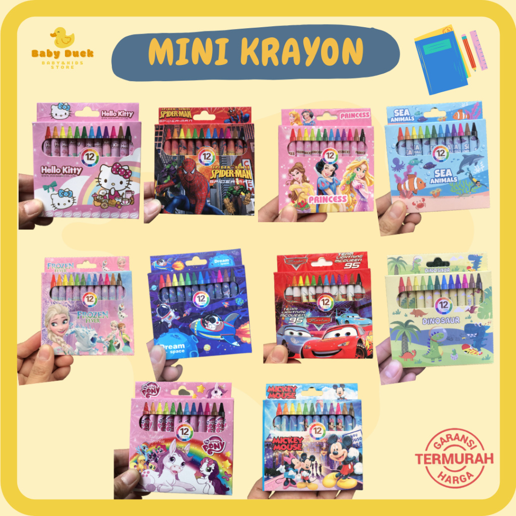 

Crayon Anak Krayon Anak Alat Mewarnai Krayon 12 Warna Perlengkapan Sekolah Anak Krayon Mini Crayon Mini
