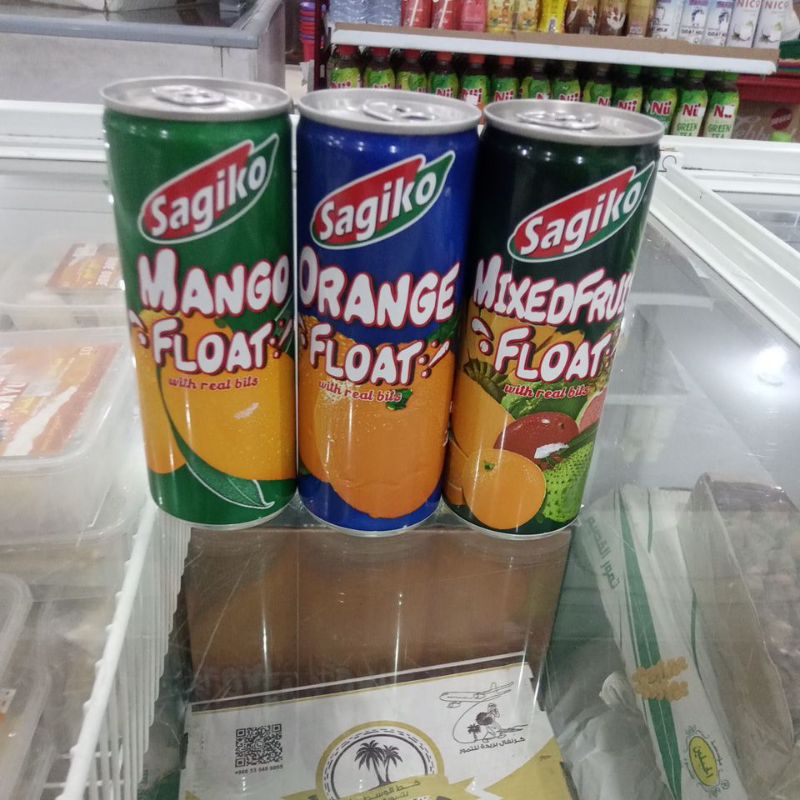 

MINUMAN SAGIKO VARIAN MANGO FLOAT, ORANGE FLOAT, MIXEDFRUUT FLOAT BERAT BERSIH 250 ML