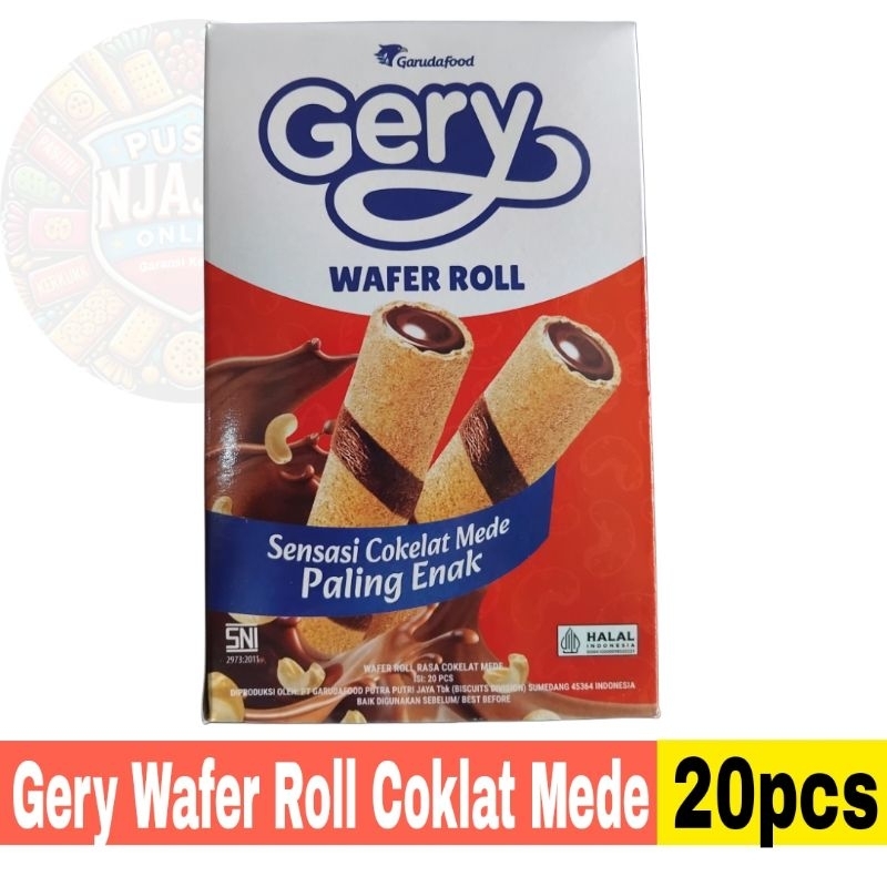 

Gery Wafer Roll Cokelat Mede isi 20pcs