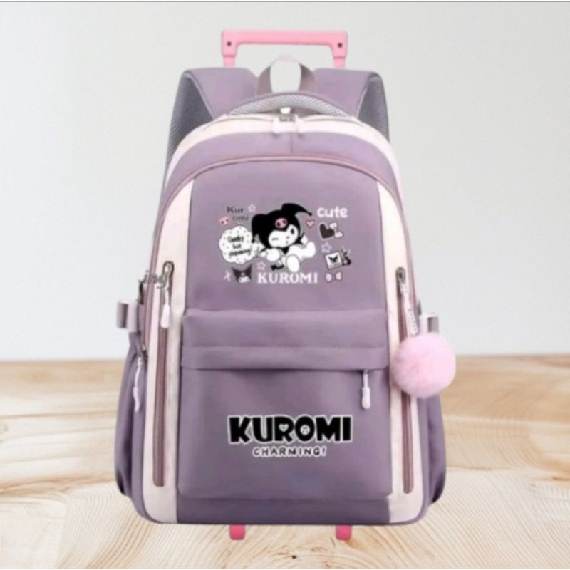 tas ransel Troly charming tas ransel anak sekolah ransel Troly untuk anak anak SD kelas 1-3 sd