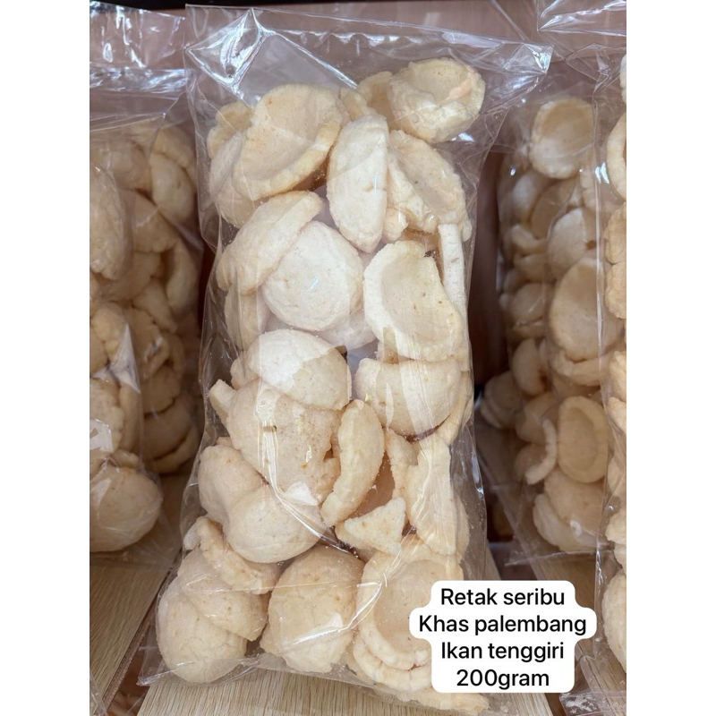 

Kerupuk Ikan Tenggiri Retak Seribu Oleh-oleh Khas 200gr