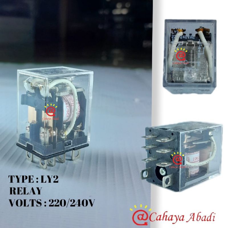 OMRON Relay LY2 220V AC Asli Original