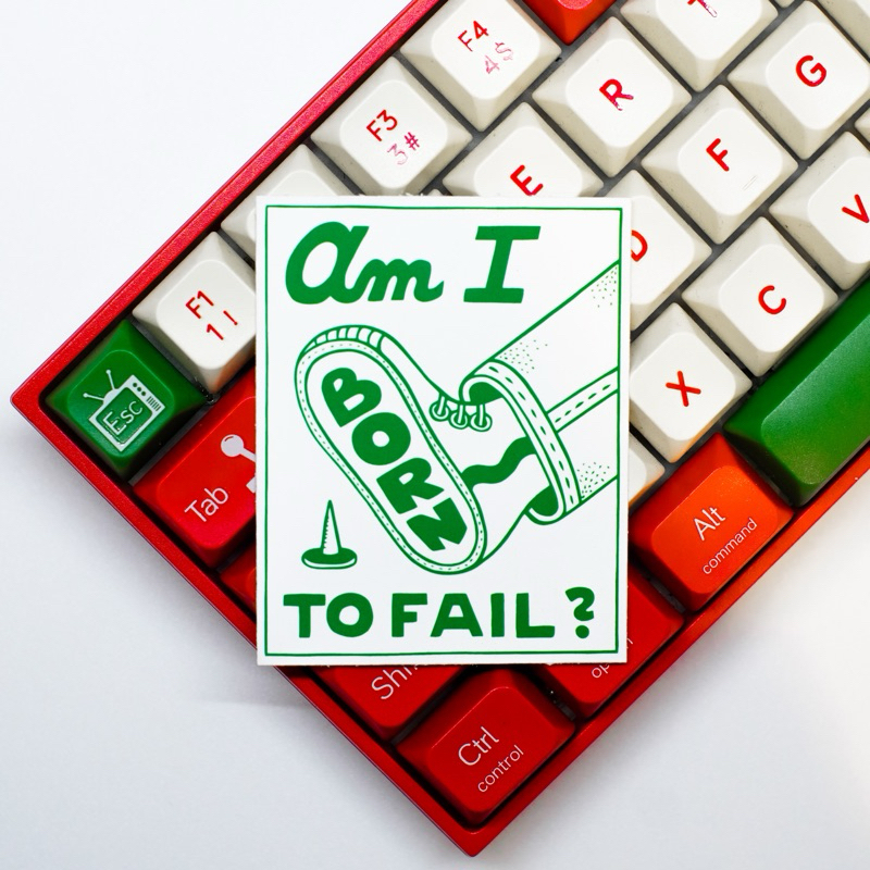 

STICKER AM I BORN TO FAIL