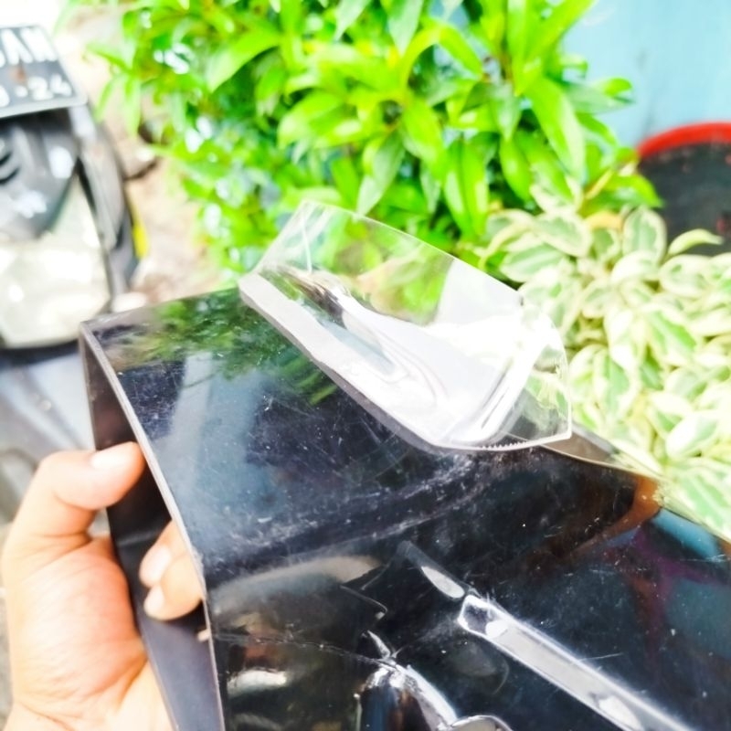 visor pet batok lampu depan rc80 rc100 jeet cooled