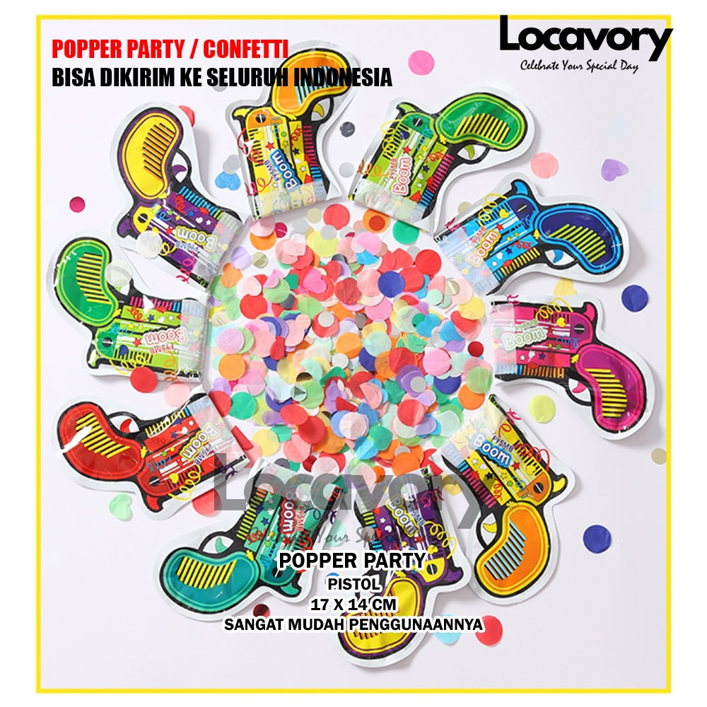 LC Popper Party Gun / Confetti Party / Popper Party Pesta