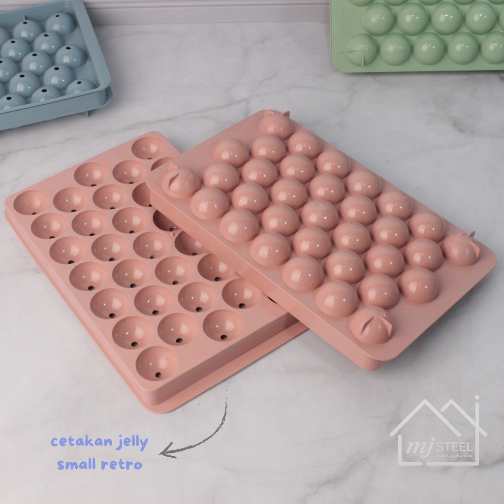 CETAKAN JELLY BULAT MINI/CETAKAN PLASTIK JELLY TELUR RETRO