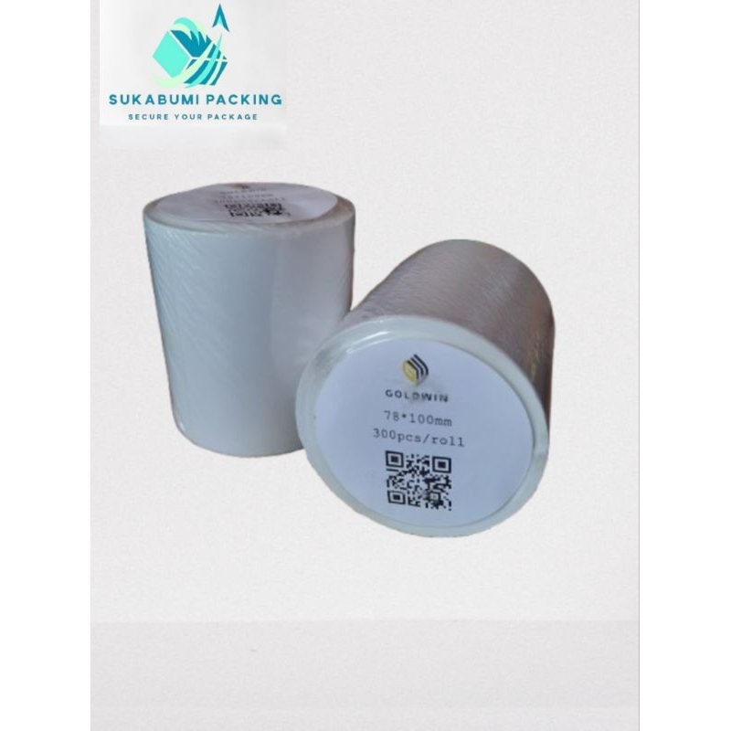 

Thermal label 78x100mm 300 lembar cetak resi barcode