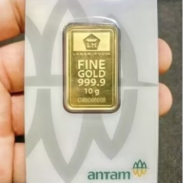 Antam 10 gram 100% emas asli logam mulia mini gold
