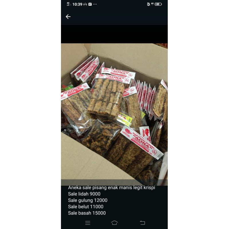 

Sale Pisang Enak Manis Legit Mantab