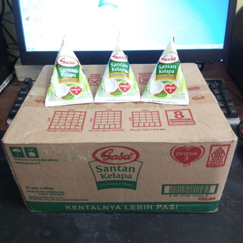 

Sasa Santan Kelapa 65ml x 32 pcs per Dus / Kartonan