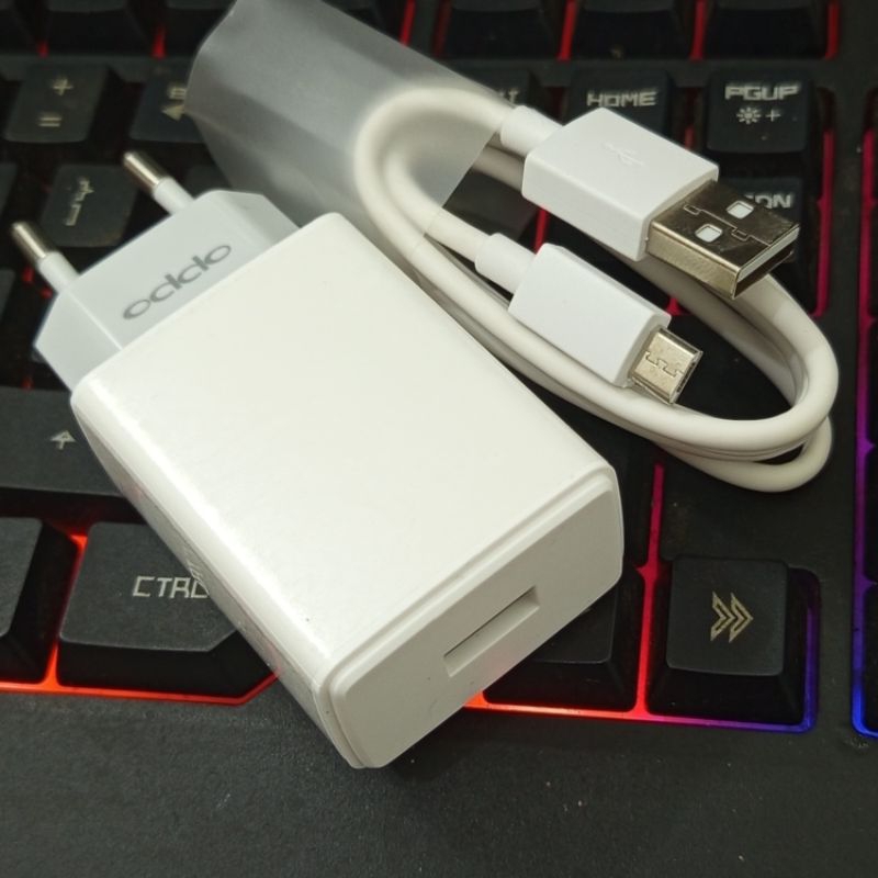 Charger Cas Casan Oppo Original 100% Cabutan Bawaan Hp A5s, A12, A15, A17, A3s, A37, A1k, A31, A83, 