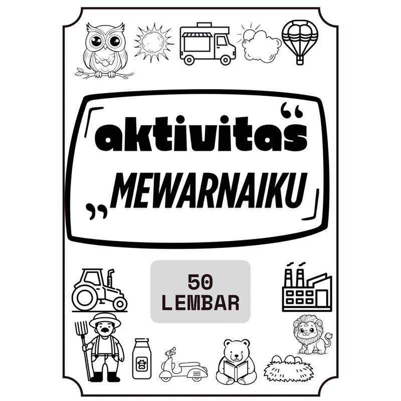 MEWARNAI 50 LEMBAR FREE PENSIL WARNA