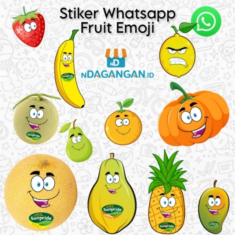 

Jual stiker Fruit Emoji