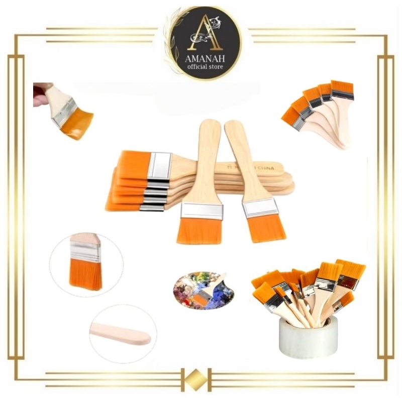 

(KN ) Kuas Nilon Oles BBQ Brush Kue Lukis Bahan Nylon Mentega Bakar Panggang Bulu Halus Kuas Cat Kuas Panggang Kuas Nastar Panggangan Kue