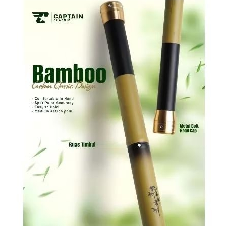 Joran Tegek Captain Bamboo Batik 300/ 360/ 450 - Ruas Pendek