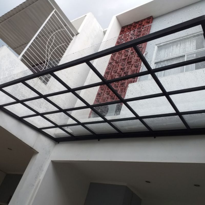 kanopi sollarflat 3mm besi hollow