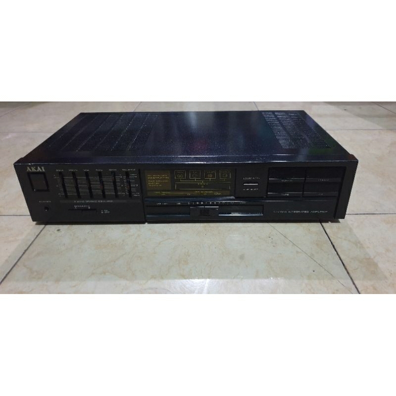 power amplifier akai am-a102 stereo intergrated made in japan second normal siap pakai