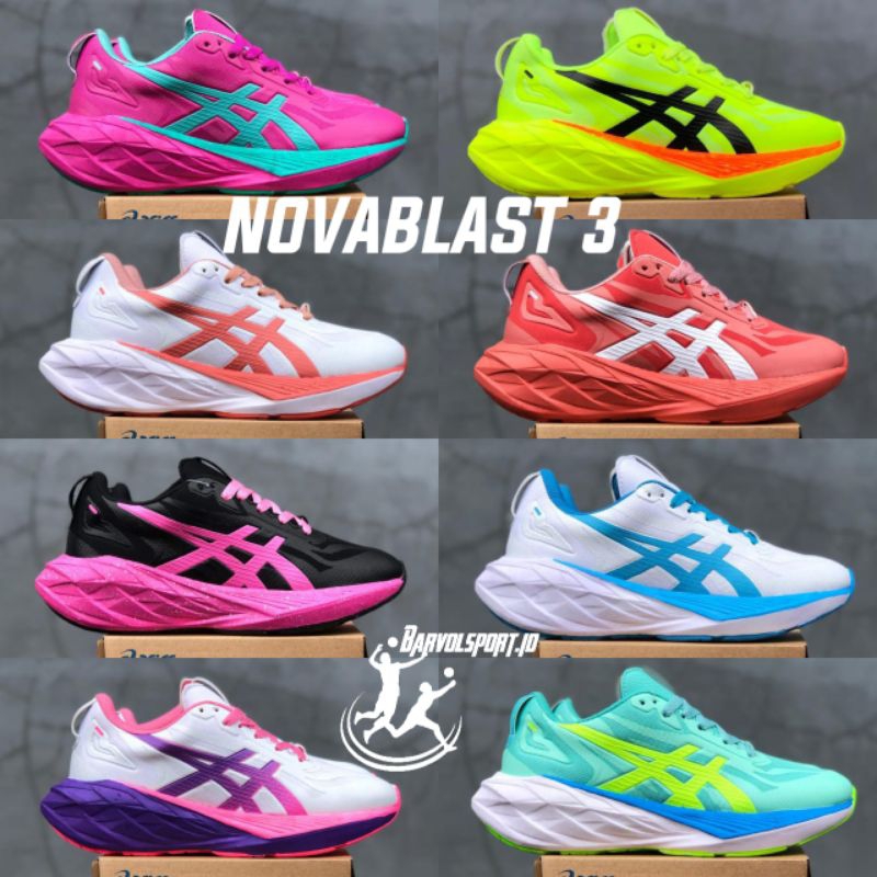 SEPATU OLAHRAGA PRIA DAN WANITA LARI TERBARU 2025 NOV4BLAST 3 OUTSOLE EMPUK RINGAN DAN ELEGAN FREE K
