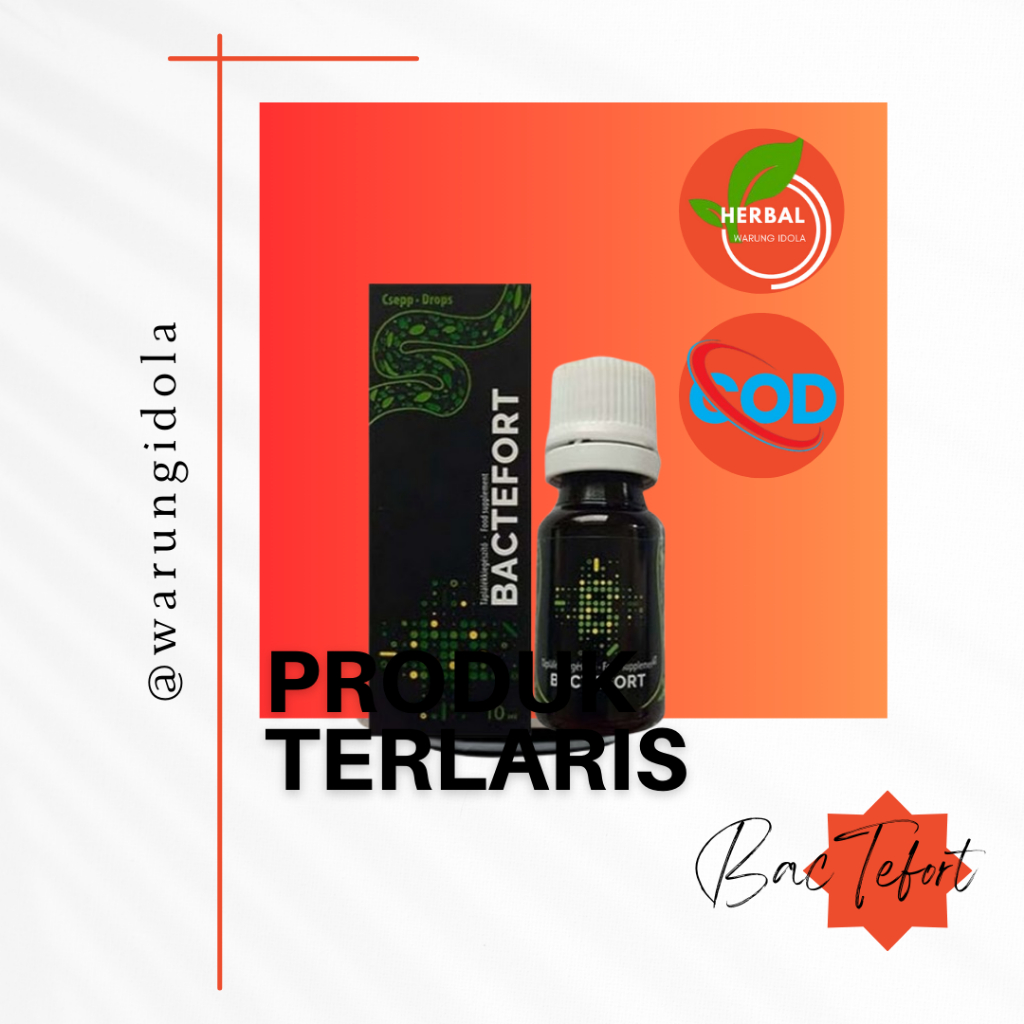 (OkGasCod)  Bactefort Asli Original Obat Herbal Anti Parasit Dalam Tubuh - Ecositin - Hermuno - Biod