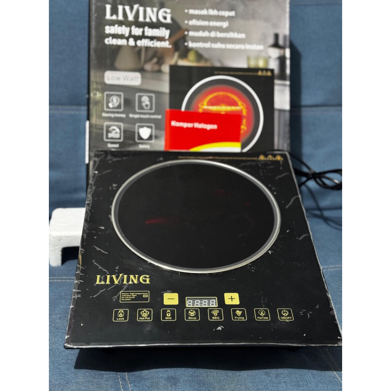 kompor listrik low watt halogen living mall original garansi