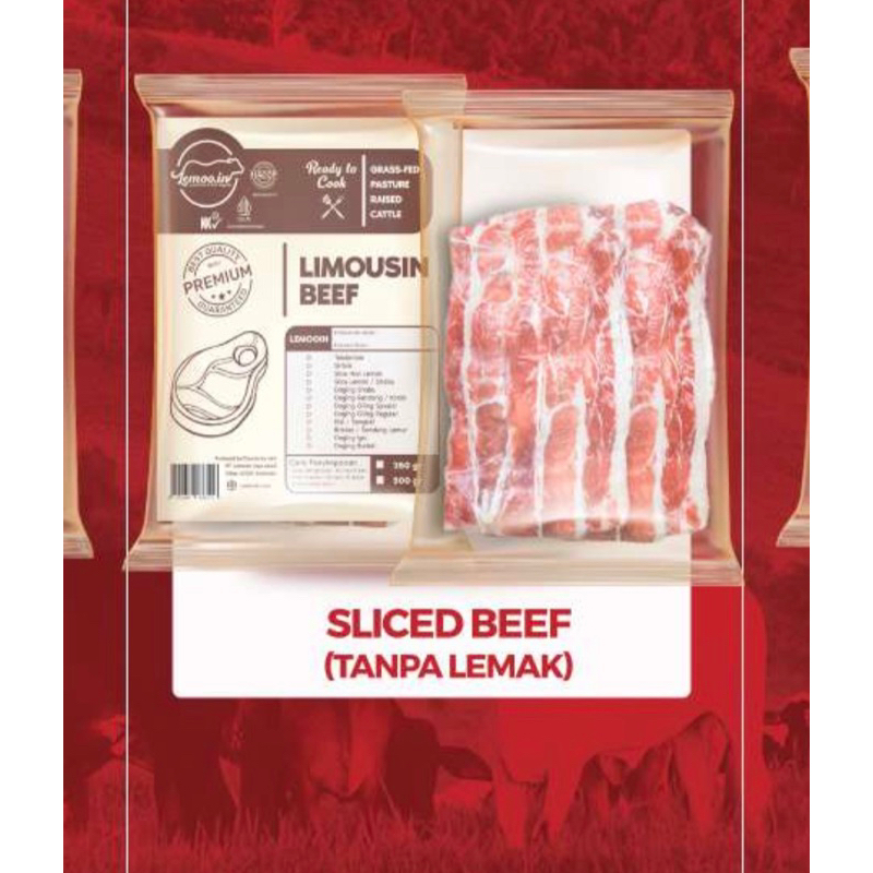 

Slice Beef Tanpa Lemak 250gr - Lemooin